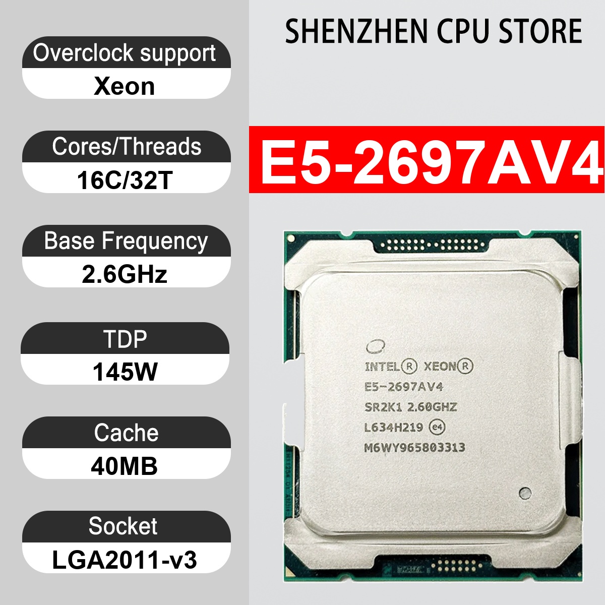 Ddr4 2400Mhz - Intel Xeon E5-2697AV4 16 cœurs 32