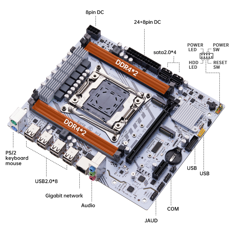 Carte mère QIYIDA X99 LGA2011  - Server Memory Ddr4 avis et prix