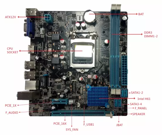 Carte mère H61 ATX, alimentati - Ddr3 Ram avis et prix